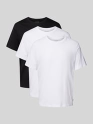 T-Shirt mit Rundhalsausschnitt von Jack & Jones Weiß - 7