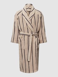 Bademantel mit Logo-Stitching Modell 'STRIPE ROBE' von Gant Weiß - 39