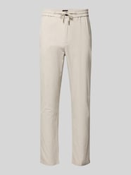 Tapered fit stoffen broek met tunnelkoord, model 'Warren' van Scotch & Soda - 5