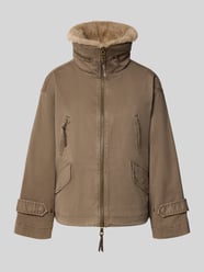 Jacke mit Kunstfell und Ärmelriegeln von Blonde No. 8 Beige - 2