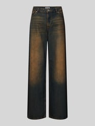 Wide Leg Jeans im 5-Pocket-Design von Review Grau - 41