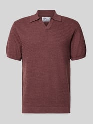 Koszulka polo w dzianinowym wyglądzie, krój regular fit od Jake*s Studio Men - 10