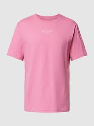 T-shirt z nadrukiem z logo od Marc O'Polo Różowy - 10