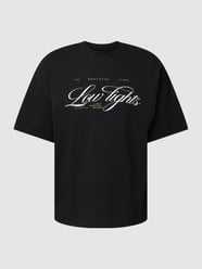 T-shirt met labelprint van Low Lights Studios Zwart - 20