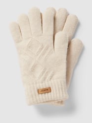 Handschoenen met labelpatch, model 'Bridgey' van Barts Wit - 24