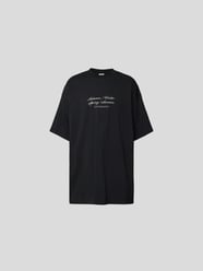 Oversized T-Shirt mit Rundhalsausschnitt von VETEMENTS Schwarz - 23