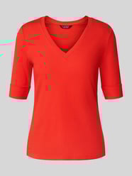T-Shirt mit V-Ausschnitt Modell 'JUDY' von Lauren Ralph Lauren - 9