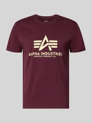 t-shirt z logo i okrągłym dekoltem od Alpha Industries - 18