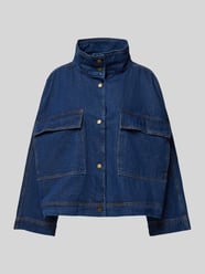 Jeansjack met opgestikte klepzakken, model 'Tessa' van My Essential Wardrobe - 7