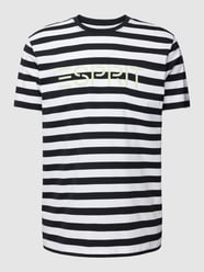 T-shirt met ronde hals voor heren van Esprit Grijs / zwart - 30