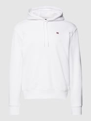 Hoodie met logostitching, model 'BALIS' van Napapijri Wit - 21