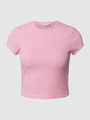 Cropped T-Shirt mit Rundhalsausschnitt von REVIEW Rosa - 46