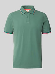Koszulka polo w kroju slim fit z kontrastowymi paskami model 'Brice' od Sundek - 2