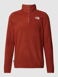 Fleecepullover mit Troyer-Kragen Modell '100 GLACIER' von The North Face Braun - 35