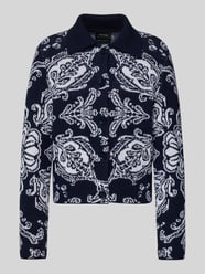 Cardigan van een mix van scheerwol en kasjmier met platte kraag van Marc Cain - 21