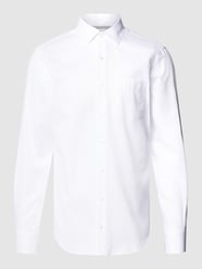 Tailored fit vrijetijdsoverhemd met structuurmotief van s.Oliver RED LABEL Wit - 14