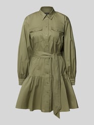 Knielanges Hemdblusenkleid mit Brustpattentaschen Modell 'REEDAN' von Lauren Ralph Lauren - 10