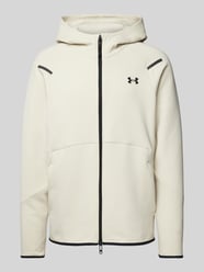 Jacke mit Logo-Print und Zweiwege-Reißverschluss von Under Armour Beige - 20