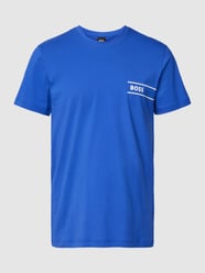 T-Shirt mit Label-Detail von BOSS Blau - 20