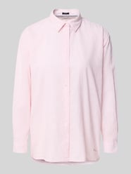 Bluzka koszulowa o kroju relaxed fit z mieszanka lnu i bawełny model 'BERNANY' od Pepe Jeans Fuksjowy - 2