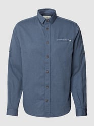 Regular Fit Freizeithemd mit Kentkragen von Tom Tailor Blau - 16