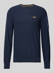 Sweter z dzianiny z detalem z logo od PME Legend - 24