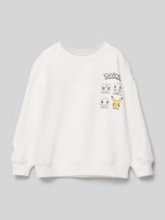 Sweatshirt mit Motiv-Print Modell 'pikacrew' von Mango Beige - 27