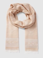 Schal mit Allover-Muster von JOOP! Beige - 8