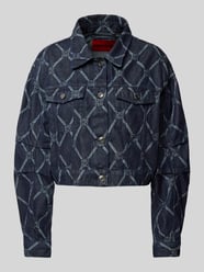 Jeansjacke mit Brustpattentaschen Modell 'Gisolia' von HUGO Blau - 20