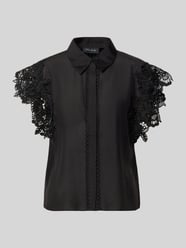 Bluzka w kroju regular fit z koronkowym wykończeniem model 'MOLLY' od Cph Muse - 9