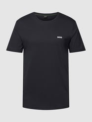 T-Shirt mit Label-Print Modell 'Tee 7' von BOSS Green Blau - 43