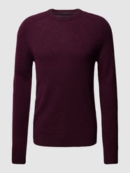 Gebreide pullover van lamswol, model 'TANGUY' van MCNEAL Rood - 21