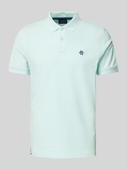 Regular Fit Poloshirt mit Label-Stitching von MCNEAL Türkis - 8