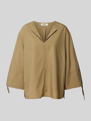 Relaxed fit blouse met V-hals, model 'JENAALF' van ECOALF - 8