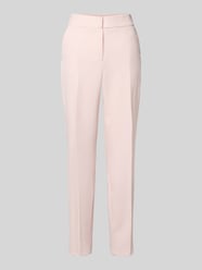 krój slim fit Wąskie spodnie z elastycznym pasem od s.Oliver BLACK LABEL Fuksjowy - 37