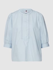 Bluzka z bawełny z detalem z logo od Tommy Hilfiger Niebieski - 45