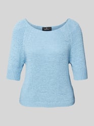 Gebreide pullover met ribboorden van monari - 28