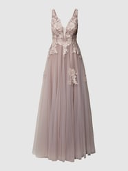 Brautkleid mit floralen Stickereien und Pailletten von Mascara Rosa - 44