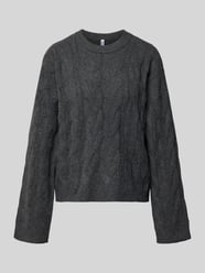 relaxed fit pullover met ronde hals model 'KATHY' van PIECES - 1