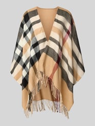Relaxed Fit Poncho in Strick-Optik von FRAAS Beige - 1