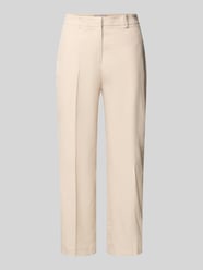 Spodnie materiałowe o kroju straight fit z mieszanki lnu od Christian Berg Woman Selection - 16