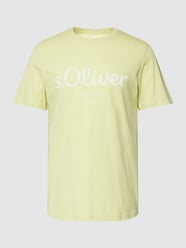 T-Shirt mit Label-Print Modell 'Logo' von s.Oliver RED LABEL Grün - 12