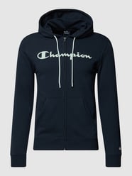 Sweatjacke mit Label-Print von CHAMPION Blau / Türkis - 4