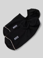 Sneakersocken mit Label-Detail Modell 'Iconic' im 2er-Pack von BOSS Schwarz - 21