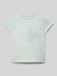 T-Shirt mit Label-Details von Guess Blau - 33