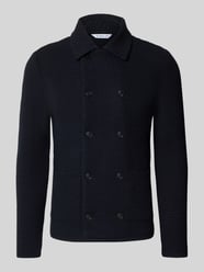 Slim Fit Cardigan mit Leinen-Alpaka-Anteil in Strick-Optik von Manuel Ritz - 19