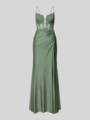 Semitransparentes Abendkleid mit Spitzenbesatz von Hey Kyla - 9