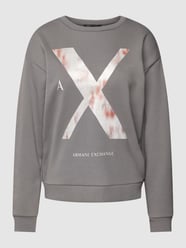 Bluza z nadrukiem z motywem od ARMANI EXCHANGE Szary - 33
