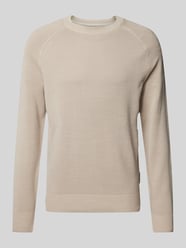 Strickpullover mit gerippten Abschlüssen von Marc O'Polo Beige - 15