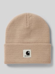 Beanie mit Label-Patch Modell 'Ashley' von Carhartt Work In Progress Beige - 11